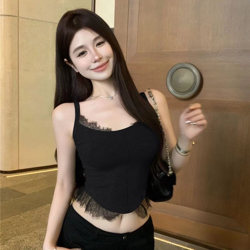 Panel Lace Cami Top
