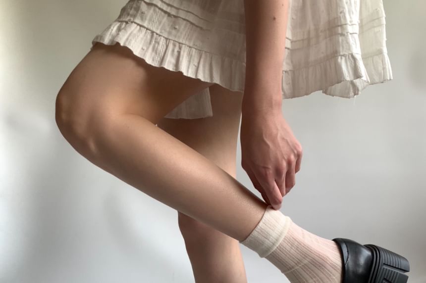 Platform Chunky Heel Two-Tone Mary Jane Shoes