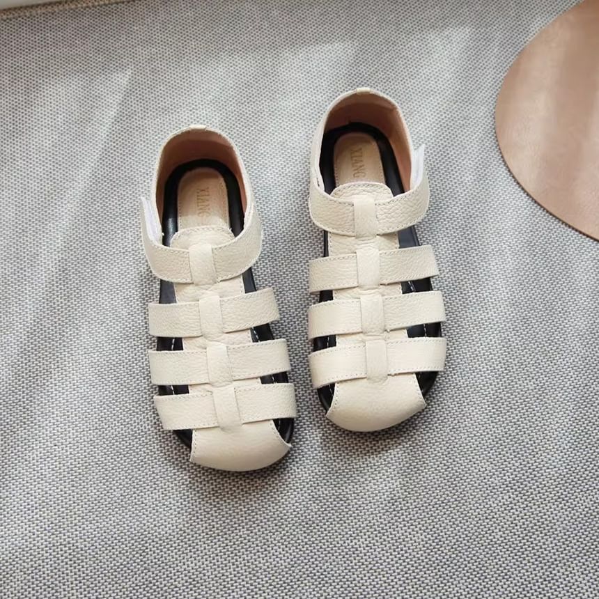 Plain Genuine Leather Gladiator Sandals