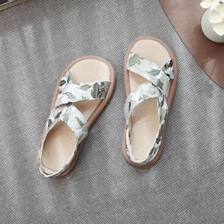 Jacquard Slingback Gladiator Sandals