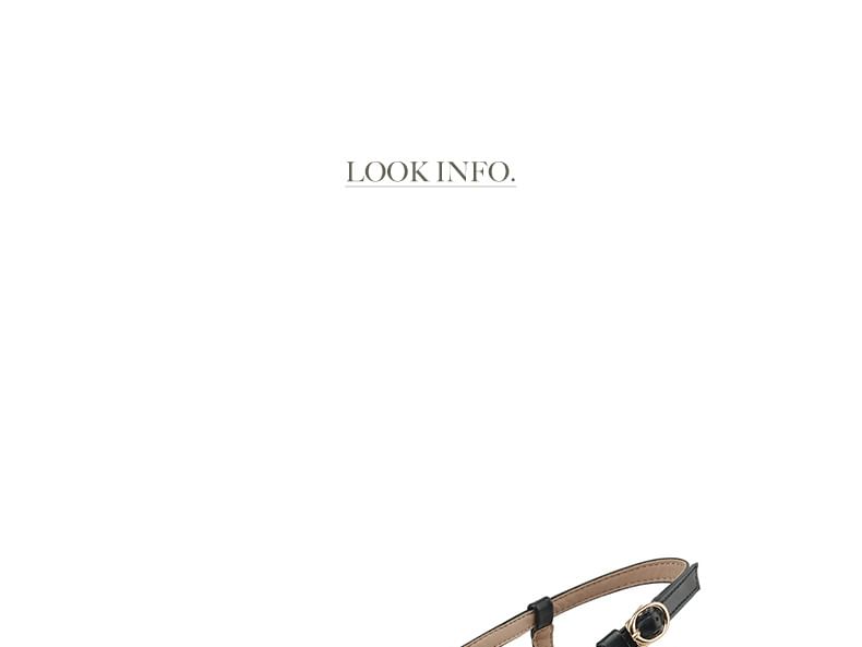Square-Toe Round Heel Slingback Sandals