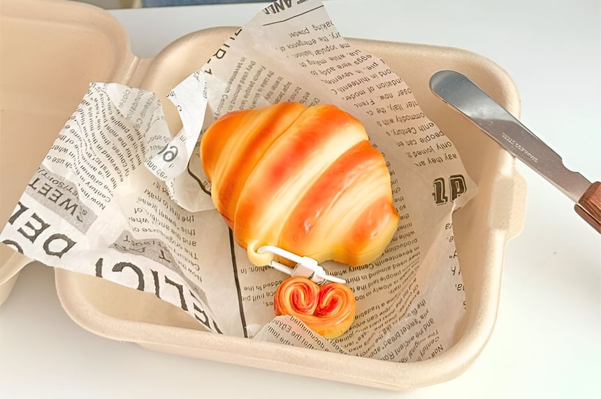 Croissant AirPods / Pro Earphone Case Skin / Charm / Set