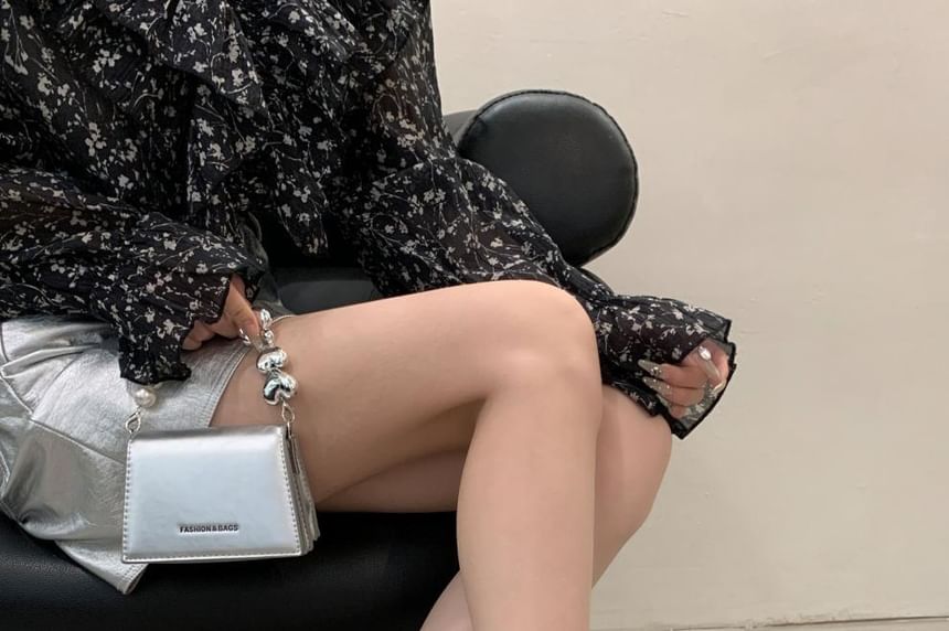 Block Heel PVC Strap Rhinestone Platform Sandals
