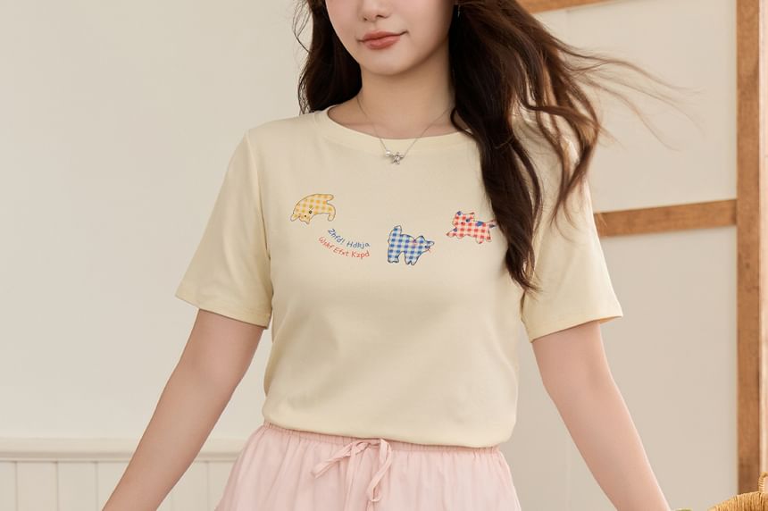 Lace-Trimmed Mini Skirt with High-Rise Waistline