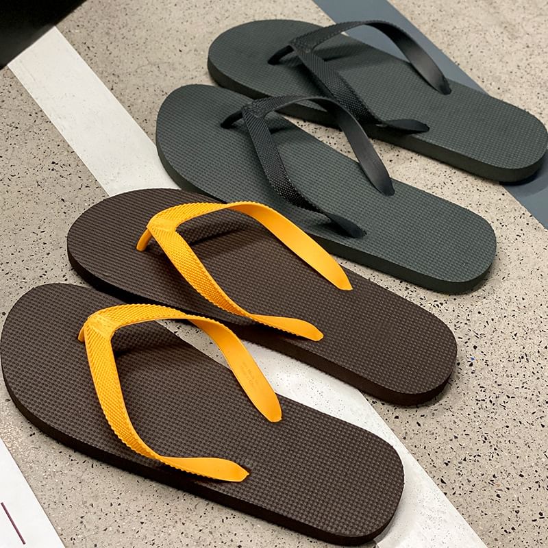 Color-Block Flip Flops