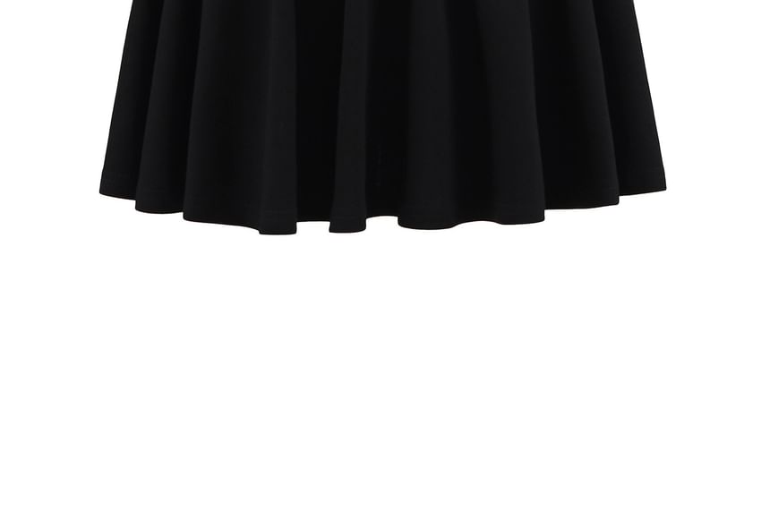 Casual A-Line Midi Skirt with Drawstring Waist
