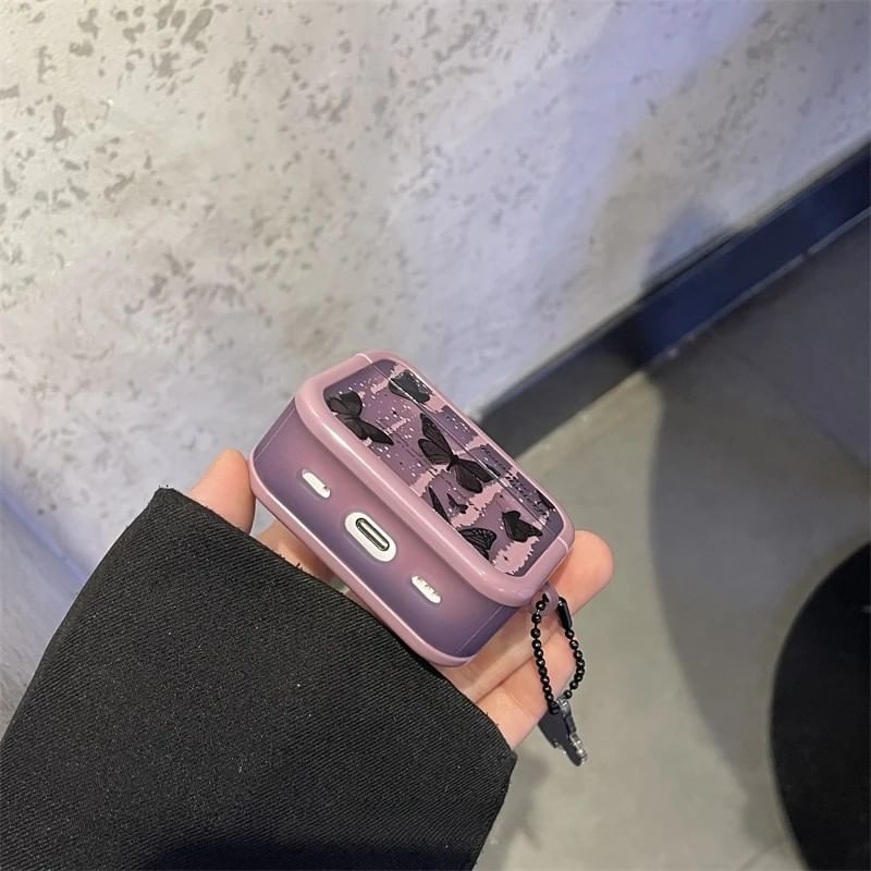 Butterfly Apple AirPods / Pro Earphone Case Skin with Charm