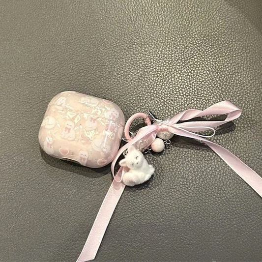 Cat Apple AirPods / Pro Earphone Case Skin / Charm / Set