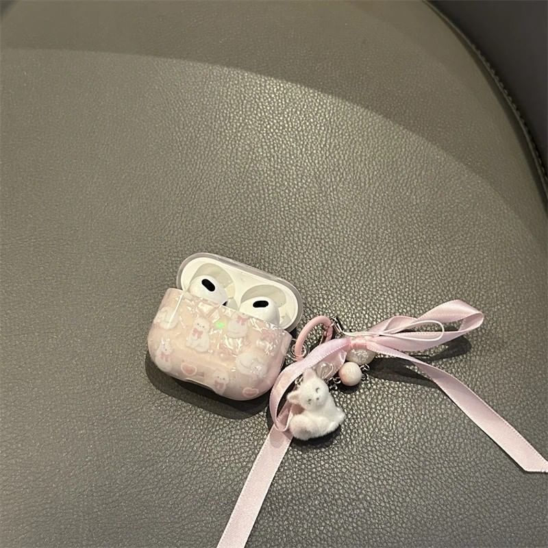Cat Apple AirPods / Pro Earphone Case Skin / Charm / Set