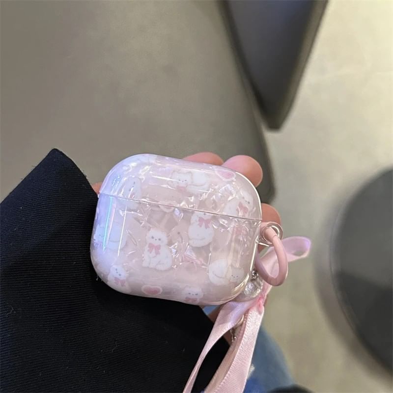 Cat Apple AirPods / Pro Earphone Case Skin / Charm / Set