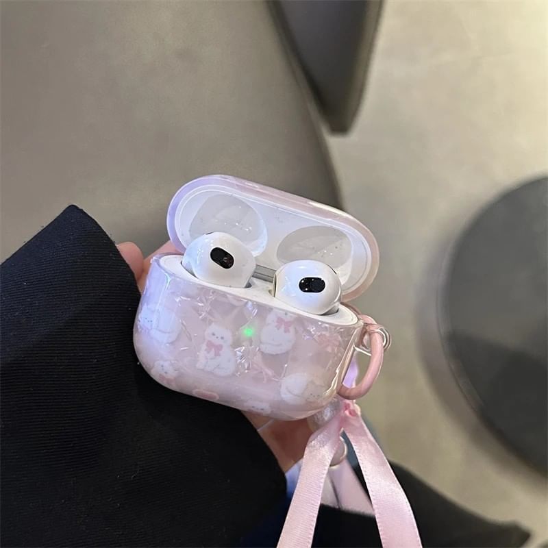 Cat Apple AirPods / Pro Earphone Case Skin / Charm / Set