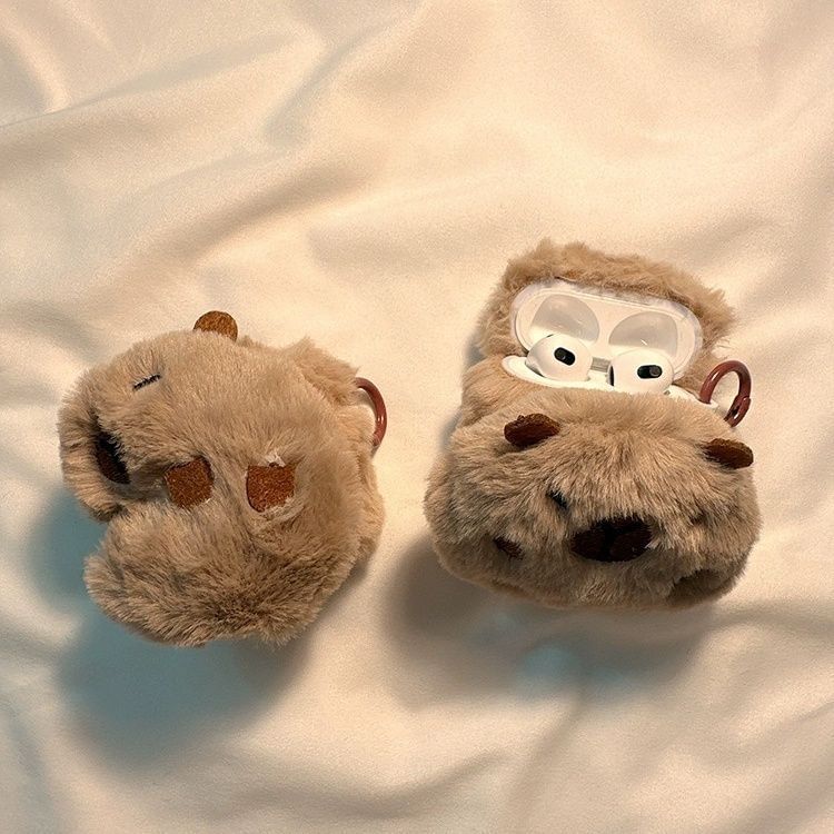 Capybara Plush AirPods Earphone Case Skin