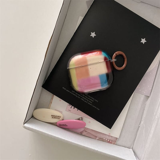 Color Block AirPods Earphone Case Skin