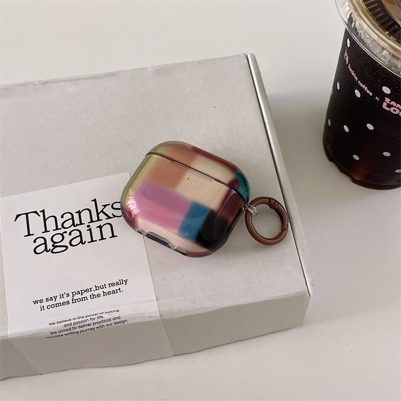 Color Block AirPods Earphone Case Skin