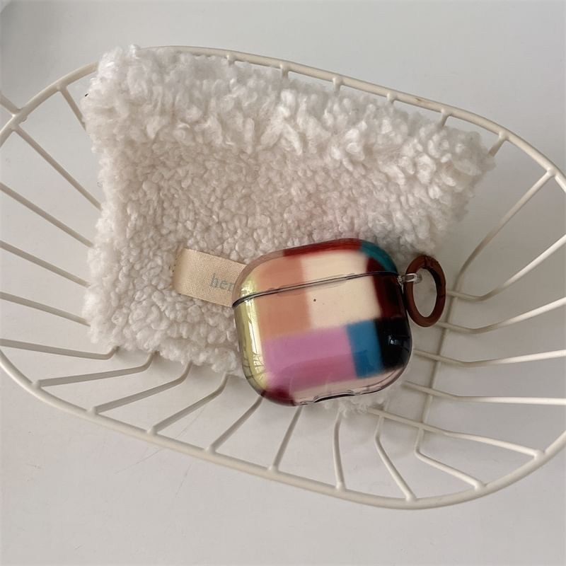 Color Block AirPods Earphone Case Skin