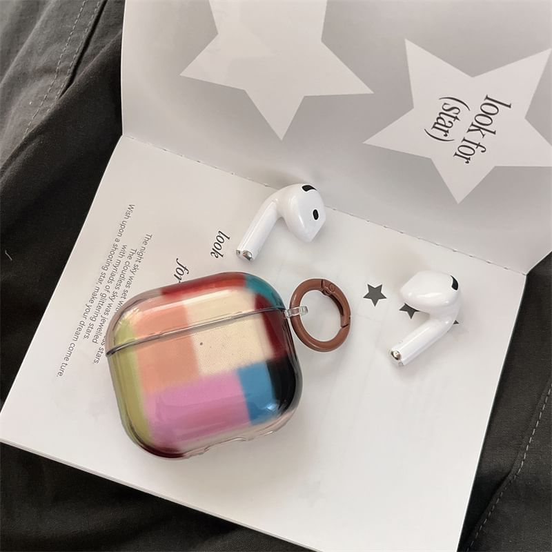 Color Block AirPods Earphone Case Skin