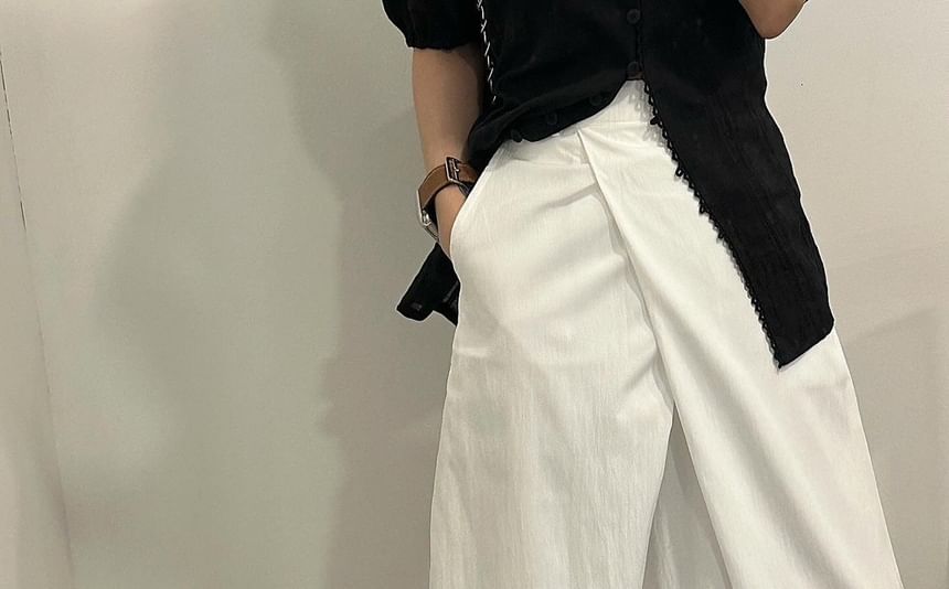 Plain Maxi A-Line Skirt - High Waist