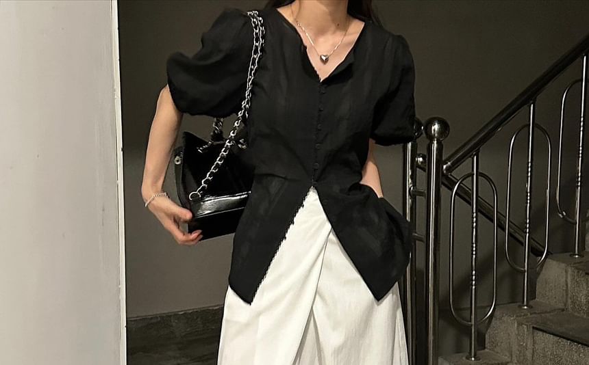 Plain Maxi A-Line Skirt - High Waist