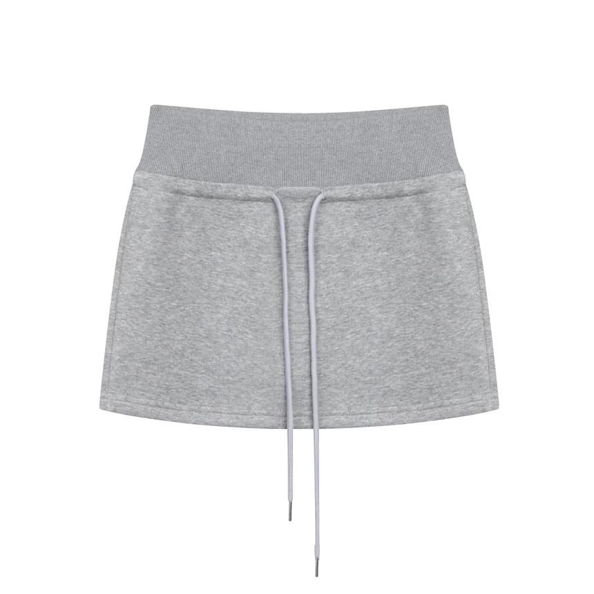 Minimalist Pencil Skirt with Drawstring Waist