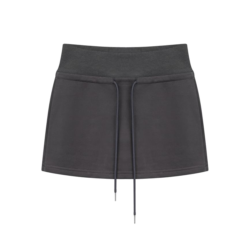 Minimalist Pencil Skirt with Drawstring Waist