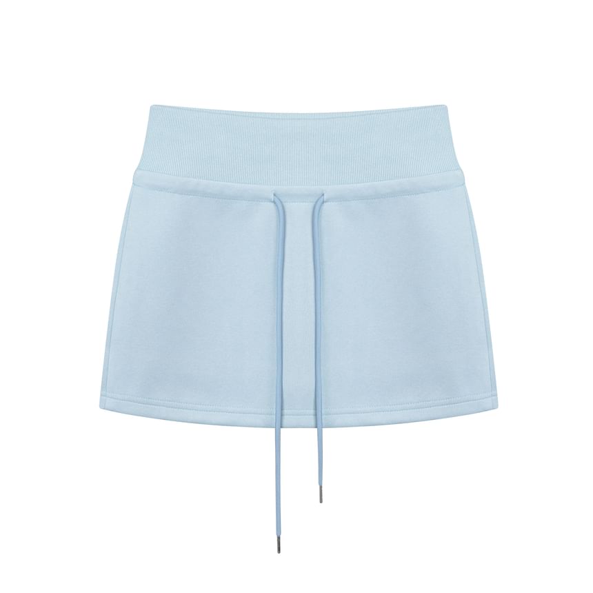 Minimalist Pencil Skirt with Drawstring Waist