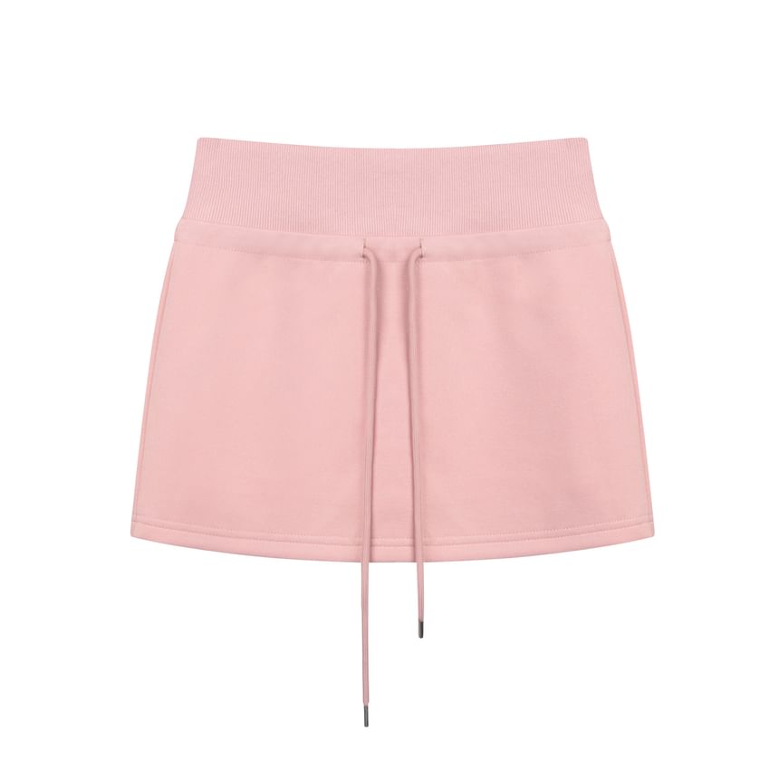 Minimalist Pencil Skirt with Drawstring Waist