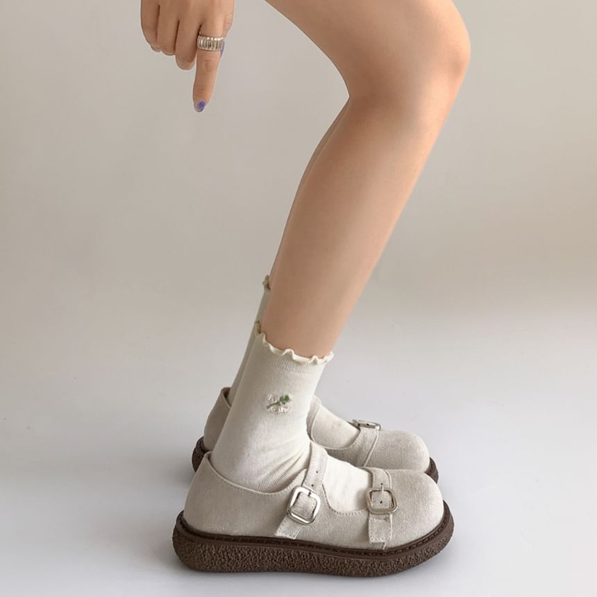 Buckled Mary Jane Sandals