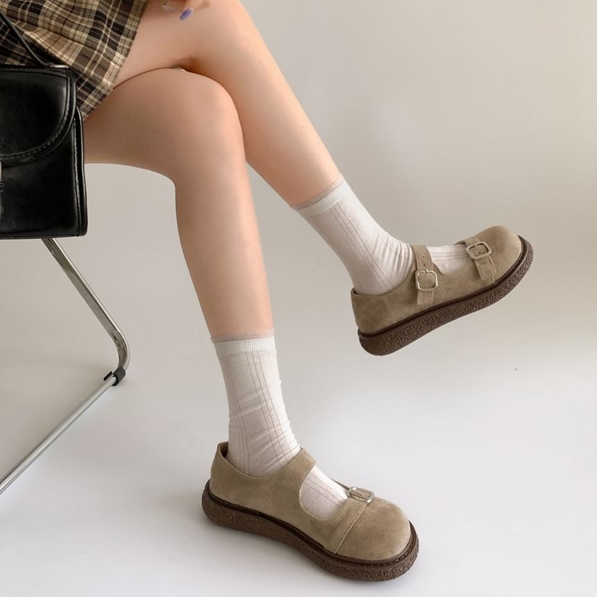 Buckled Mary Jane Sandals