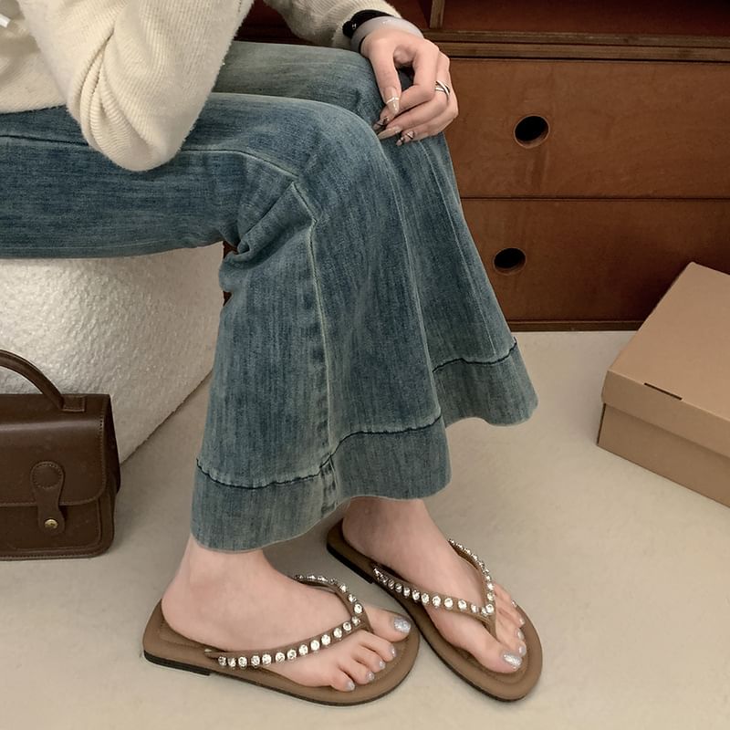 Rhinestone Flip Flops
