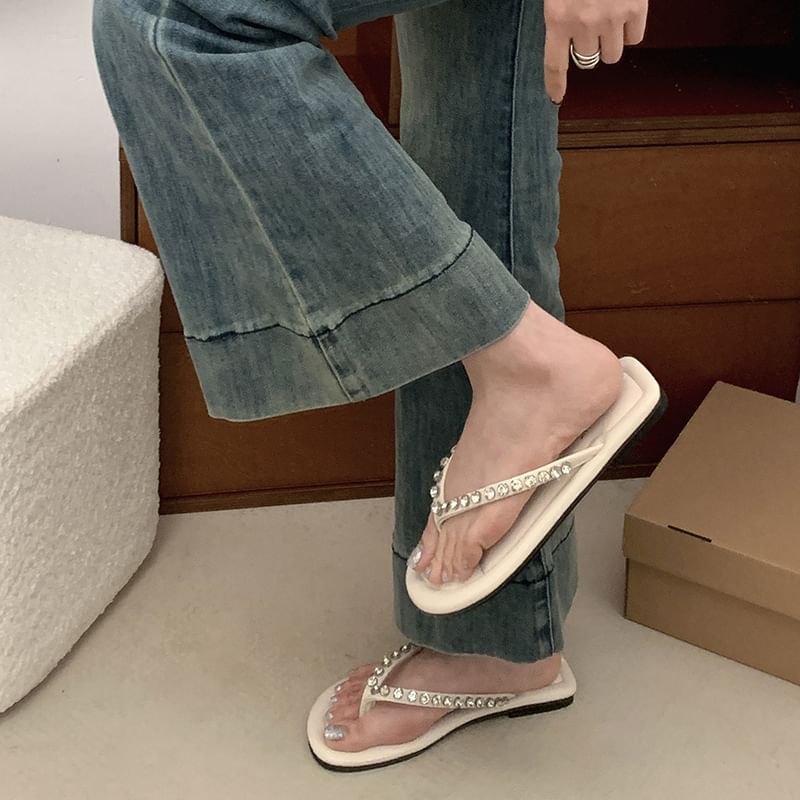 Rhinestone Flip Flops