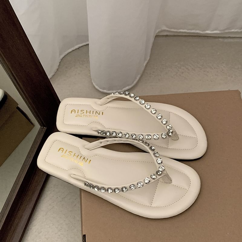 Rhinestone Flip Flops