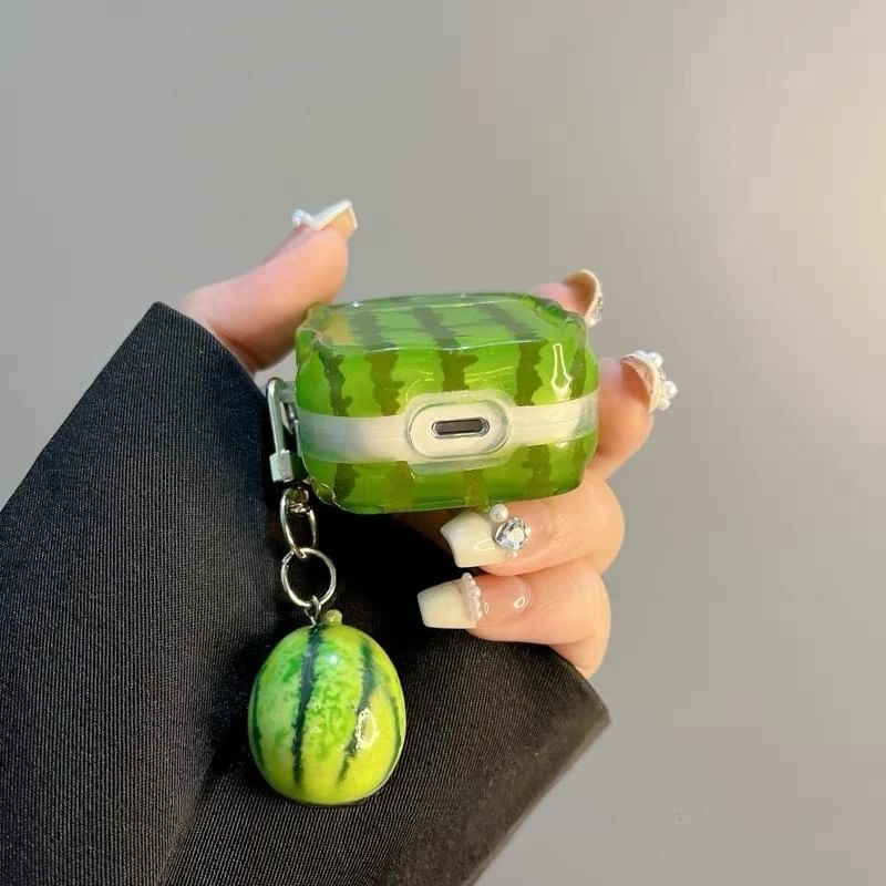 Watermelon Apple AirPods / Pro Earphone Case Skin / Charm / Set