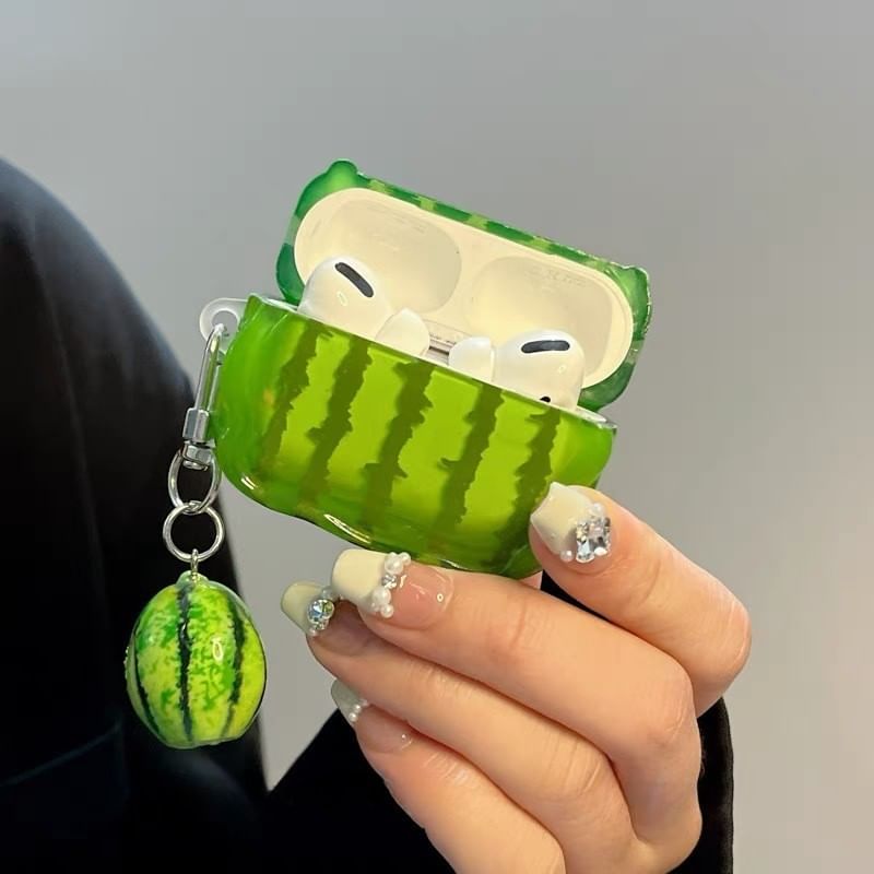 Watermelon Apple AirPods / Pro Earphone Case Skin / Charm / Set
