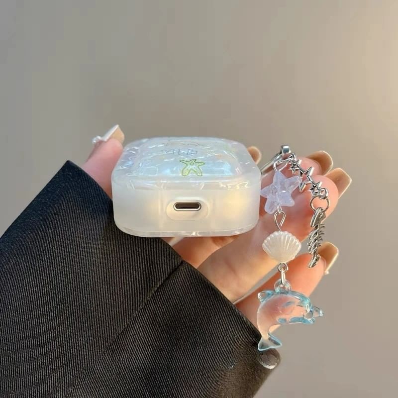 Fish Apple AirPods / Pro Earphone Case Skin / Charm / Set