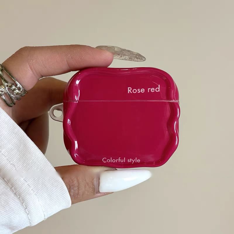 Lettering Wavy Apple AirPods / Pro Earphone Case Skin