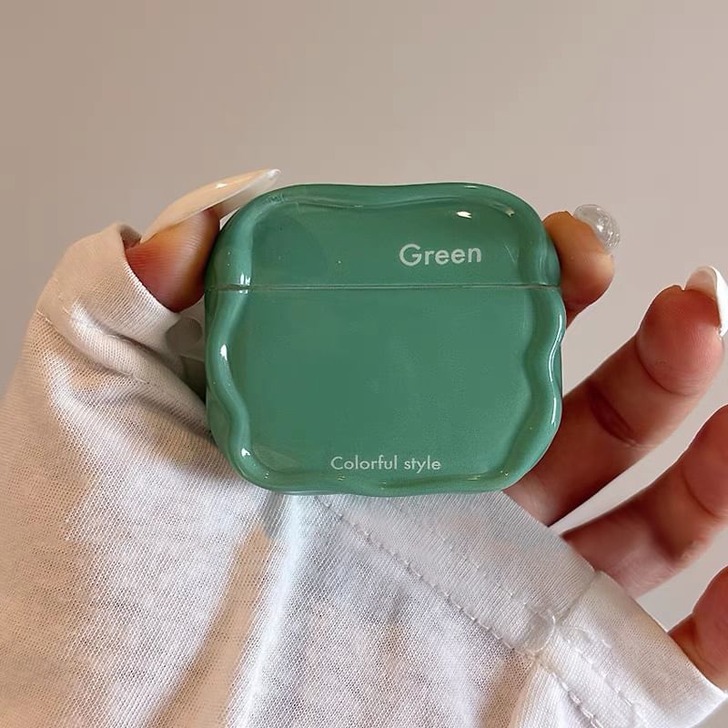 Lettering Wavy Apple AirPods / Pro Earphone Case Skin