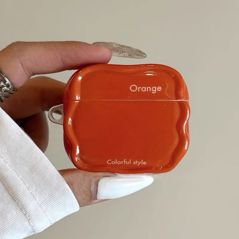 Lettering Wavy Apple AirPods / Pro Earphone Case Skin