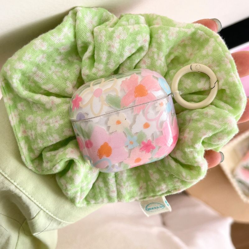 Floral Apple AirPods / Pro Earphone Case Skin / Charm / Set