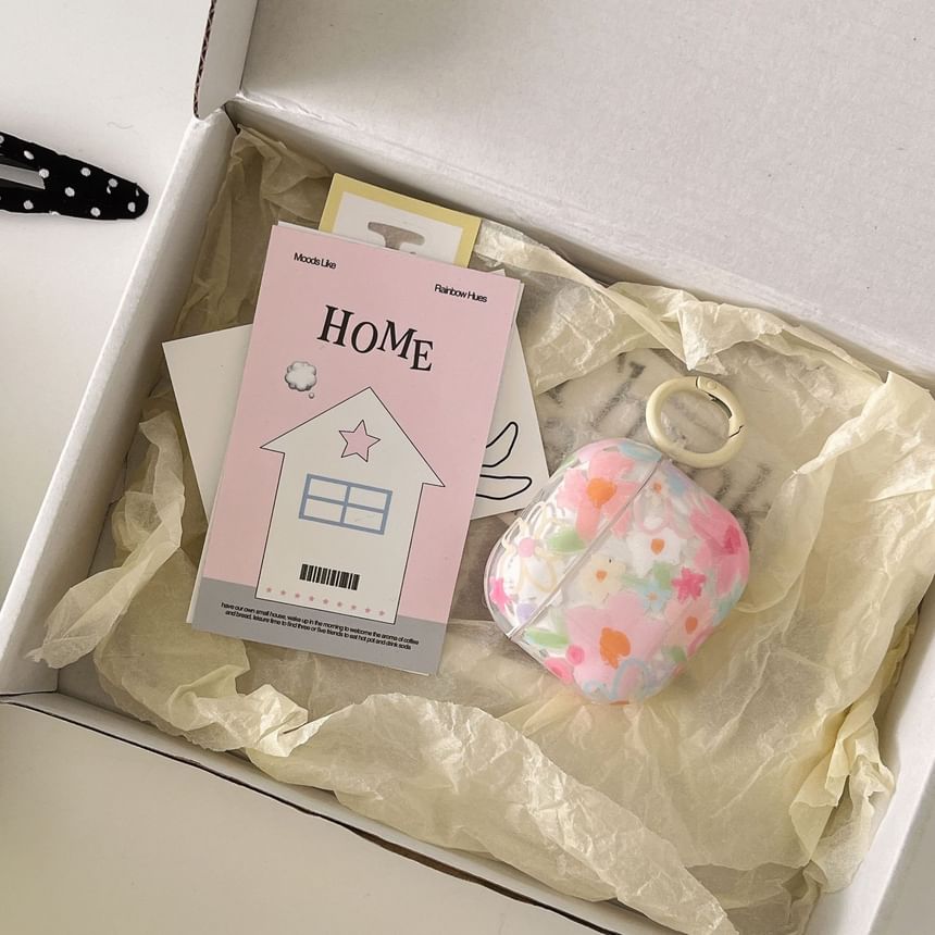 Floral Apple AirPods / Pro Earphone Case Skin / Charm / Set