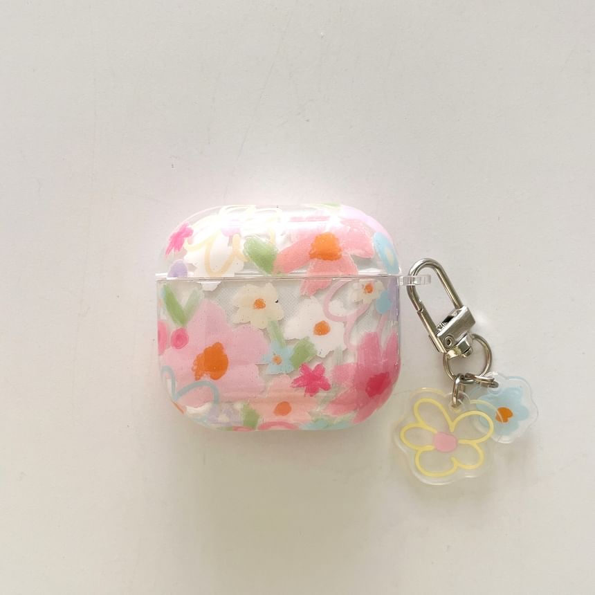 Floral Apple AirPods / Pro Earphone Case Skin / Charm / Set