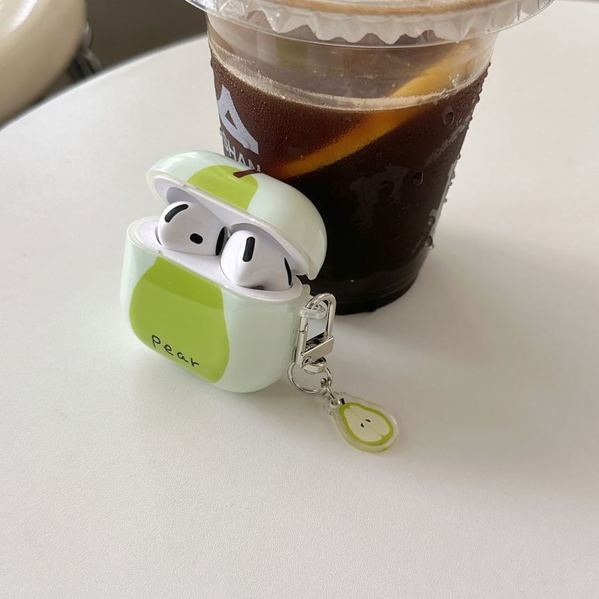 Pear Apple AirPods / Pro Earphone Case Skin / Charm / Set