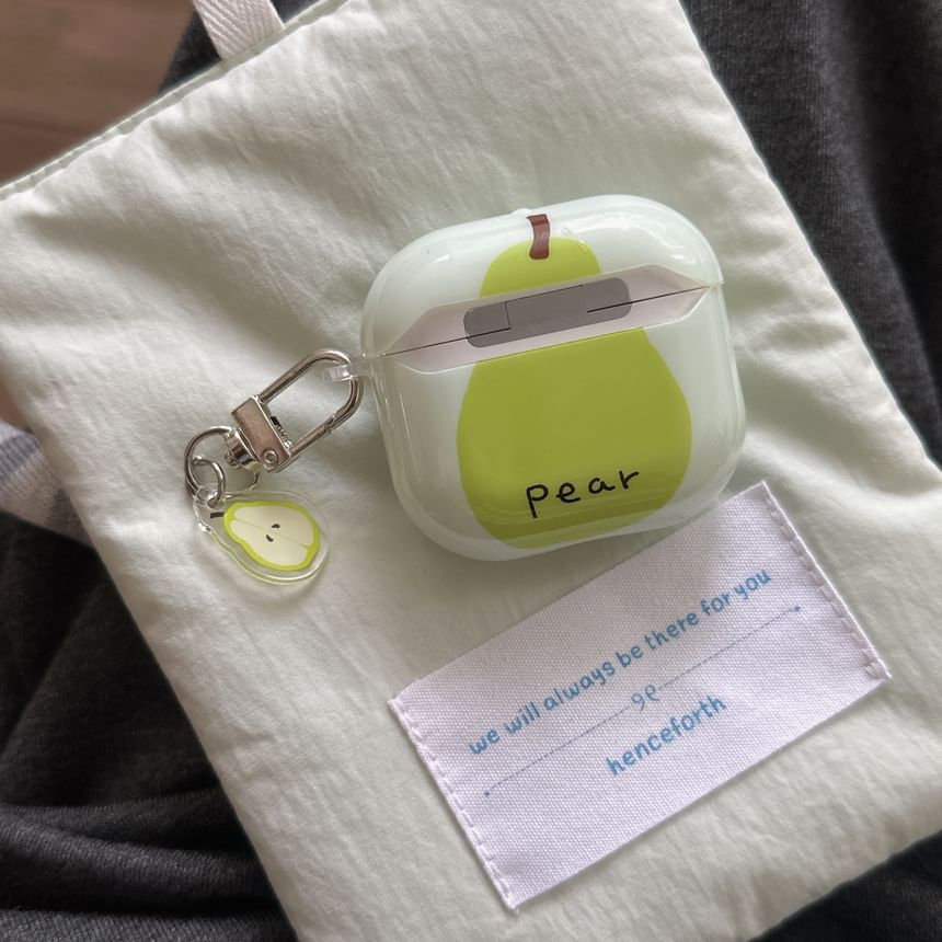 Pear Apple AirPods / Pro Earphone Case Skin / Charm / Set