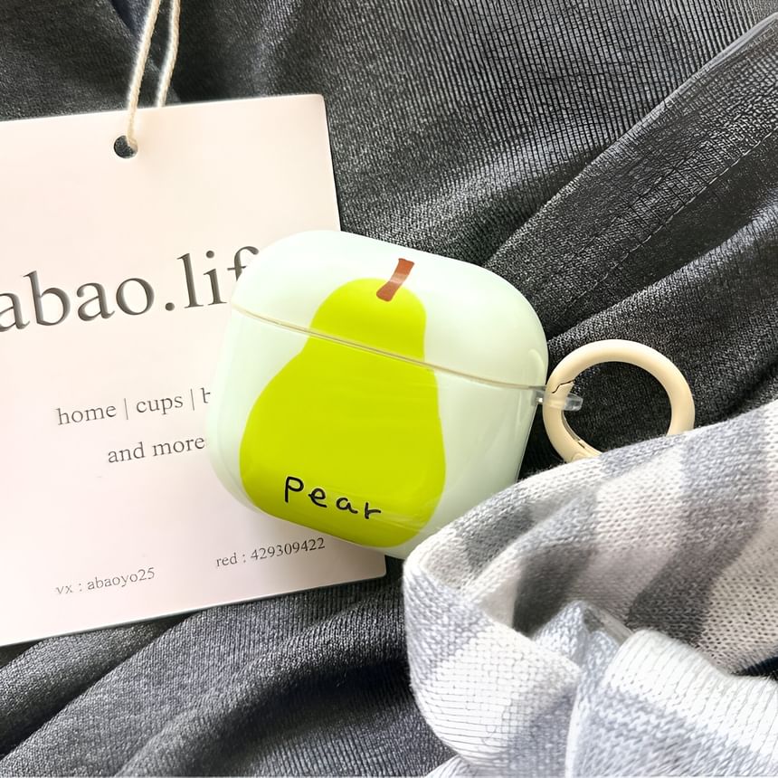 Pear Apple AirPods / Pro Earphone Case Skin / Charm / Set