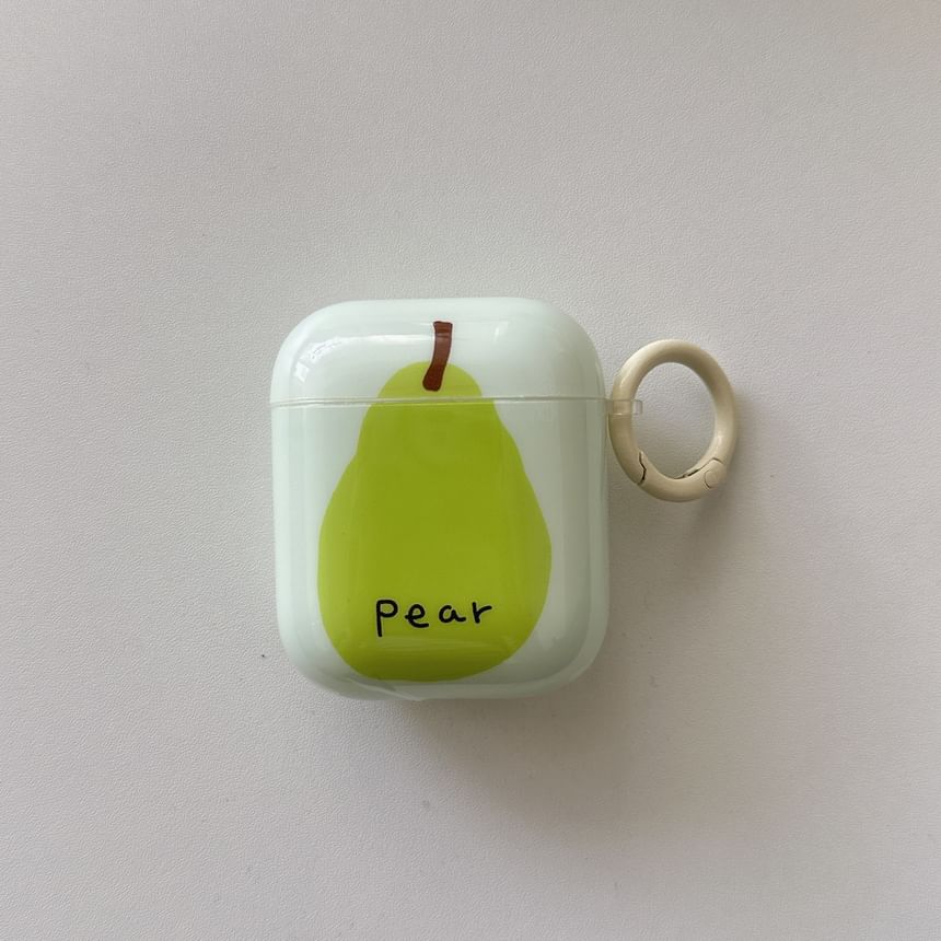 Pear Apple AirPods / Pro Earphone Case Skin / Charm / Set