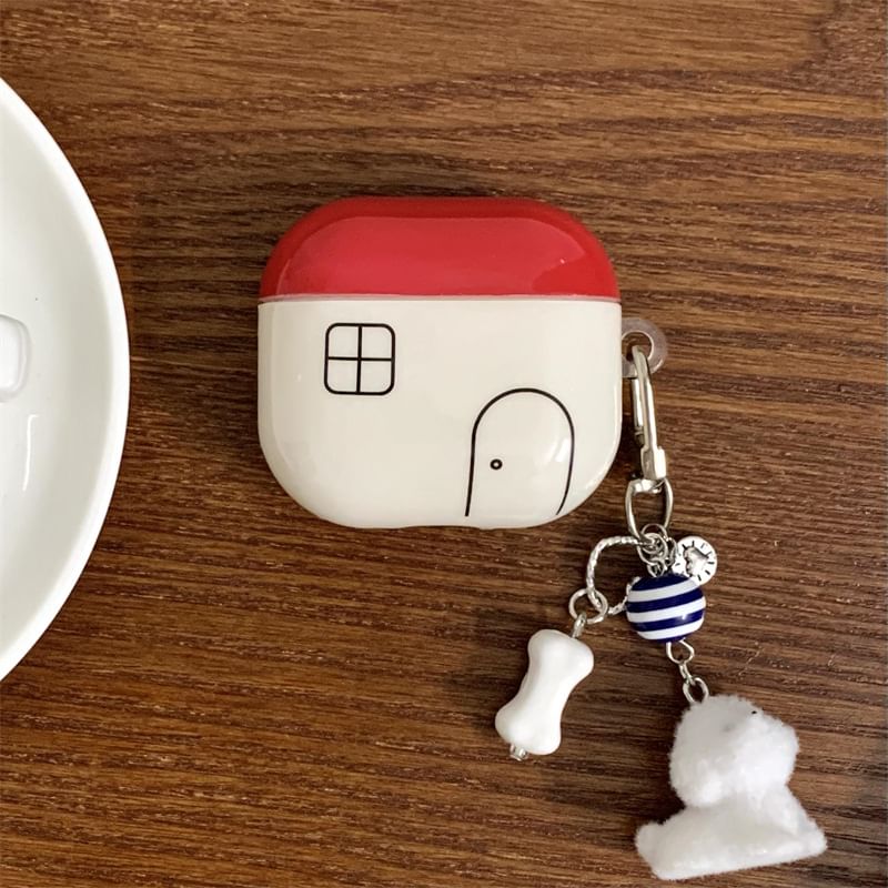 Set Skin Case Pro Dog / House AirPods Earphone Apple Charm