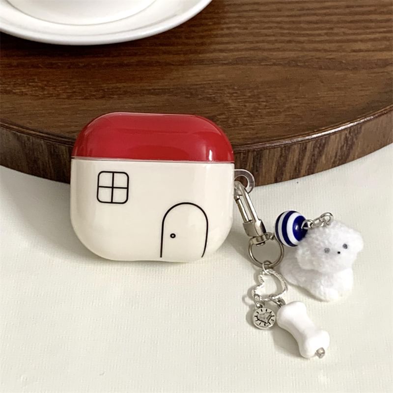 House Apple AirPods / Pro Earphone Case Skin / Dog Charm / Set