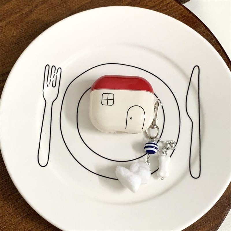 Set Skin Case Pro Dog / House AirPods Earphone Apple Charm