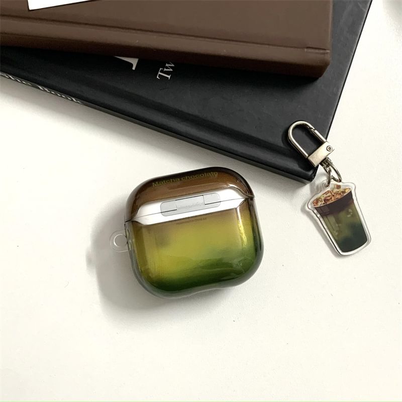 Pro Gradient with / Case Earphone AirPods Apple Skin Coffee Charm