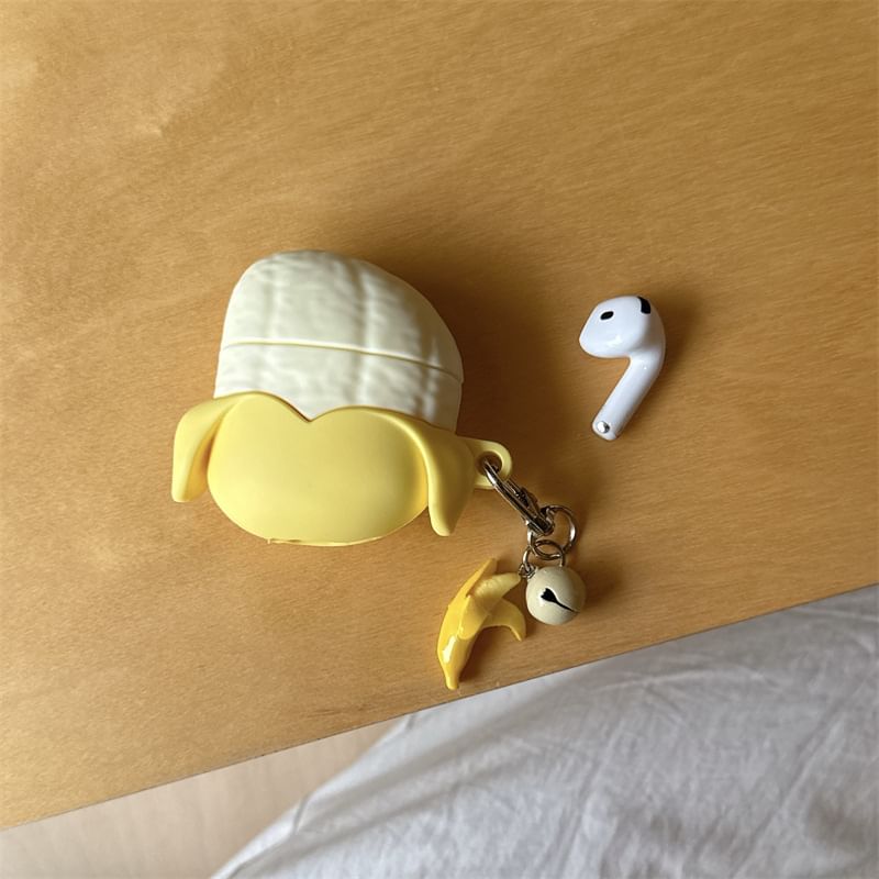 Banana Apple AirPods / Pro Earphone Case Skin with Charm