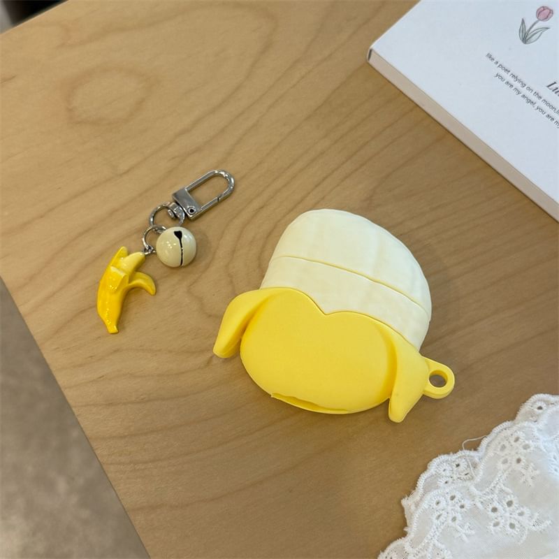 Banana Apple AirPods / Pro Earphone Case Skin with Charm